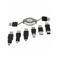 Cabo Usb Universal Retratil C/ 6 Plug + Matrix Usb