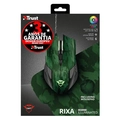 Kit Gamer Mouse + Mousepad Trust GXT 781 Rixa T23611 LED Verde Camo 1,8m de Cabo