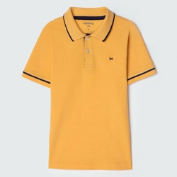Polo Manga Curta com Peixinho Amarela Hering - Masculino