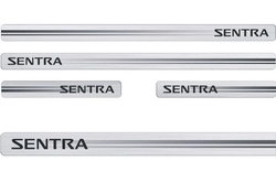 Soleira Protetora Sentra 2016/ 4 Peças Adesivo Resinado