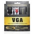 Cabo Conversor F3 de VGA para Hdmi com Áudio USB - Jc-ad-vga