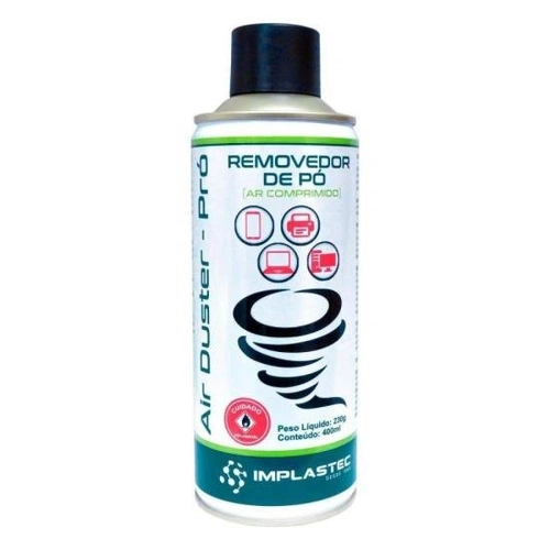 Air Duster Pró 400ml Implastec - Cx / 12