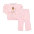 Conjunto Moletom Felpado Bailarina Rosa Tileesul - Feminino