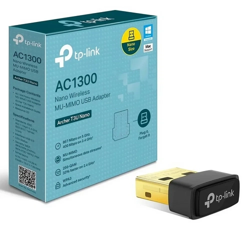 Adaptador Wireless TP-Link T3U Nano AC1300