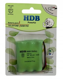 BATERIA PARA TELEFONE SEM FIO HDB-210