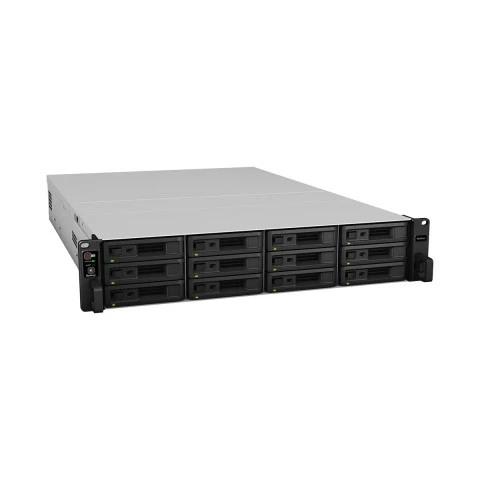 NAS Synology Rackstation 12 baias RS3621xs+ 2U (Intel Xeon D-1543 8GB DDR4, 4x 1GbE LAN, 2x 10GbE, 2x PSU s disco)