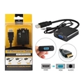 Conversor Adaptador De Vídeo Hdmi Macho Para Vga Femea