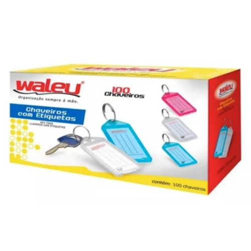 Chaveiro com Etiquetas cx com 100 uni - Maxcril