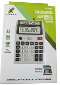 Calculadora X-Cell CA8101 - 12Digitos, Duas telas