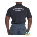 Camiseta Bordada Bombeiro Civil (Preta)