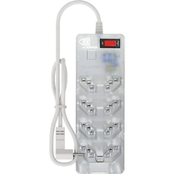 Filtro De Linha Com Proteção Dps 3p Energia 8 Clamper Transparente