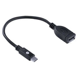 Adaptador Tipo c x Usb 2.0 Fêmea Função Otg - Conexão Com Smartphones - Acotgu-20cm