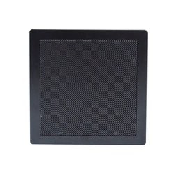 Arandela Quadrada Plastica Fiamon 6 Polegadas Com Difusor 30rms 8r Preta