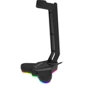 Suporte Para Headset Fortrek Vickers Rgb Preto