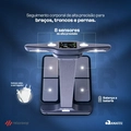 Balança Inteligente Bioimpedância Digital Corporal Relaxshop Bio Power Max – 55 Análises, Bluetooth