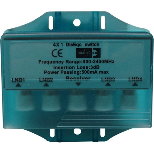 Chave Diseqc 4 Saidas C/ Protetor A Prova Dagua Gigasat