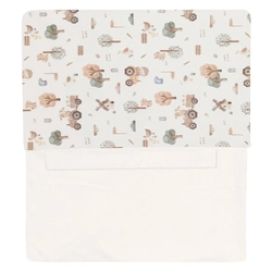 Jogo de Lençol de Berço Suedine Unissex – Fazendinha