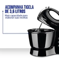 Batedeira Mondial 400w 3vel 3,6l B-44 - 1065-01