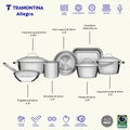 JOGO DE PANELAS ALLEGRA 7PCS INOX