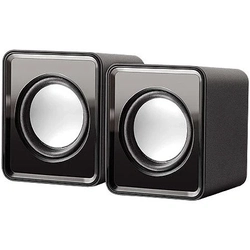 Caixa de Som 2.0 Mini 3w Rms P2 Preta - Sp151