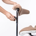 Cadeira Mocho Ergonômico Exclusiva 360° Graus Com Apoio e Suporte Nude