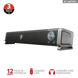 Soundbar Gamer Trust Gxt 618 Usb P/ Tv e Pc - 22209