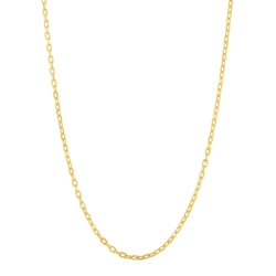 Corrente Cadeado Curta em Ouro Amarelo 18k, 60cm