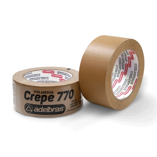 Fita Crepe Kraft 48mmX50m 770 sleeve Adelbras
