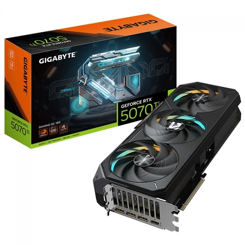 Placa de Vídeo 16GB RTX5070TI Gaming OC - GV-N507TGAMING OC-16GD