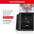 Liquidificador Arno Power Max Ln50 700w 3,1l Preto - 110v