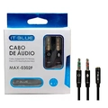 Cabo de áudio P3 Fêmea para 2 P2 Macho MAX-0302F IT Blue