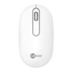 Mouse Sem Fio Recarregável Lenovo Lecco Ws207 Branco