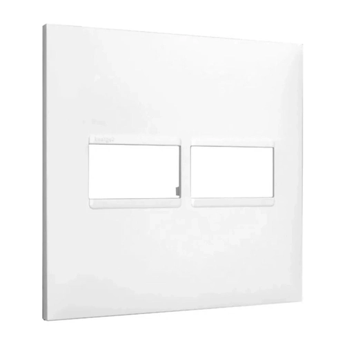 Placa Espelho Tomada Legrand Pial Plus+  1+1 Posto 4x4 Branco  618511bc