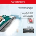 Ferro De Passar a Vapor Arno Steamgliss Fsgp Base Antiaderente e Ponta De Precisão - 110v