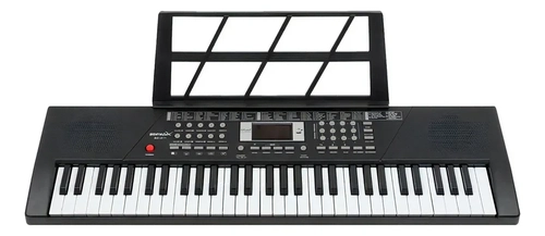 Teclado Musical Iniciante Piano Eletrônico 61 Teclas Cor Preto