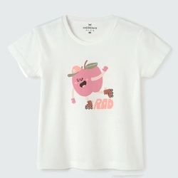 Camiseta Manga Curta Branca RAD Maçã Hering - Feminina