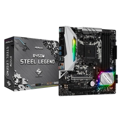 Placa Mãe AM4 Asrock B450M Steel Legend DDR4
