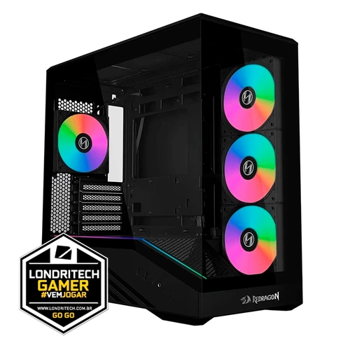 Computador Londritech Intel I7 14700F 14º Geração, Placa H610M, Memória 8GB, SSD 240GB, RTX3050, Fonte 700W