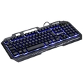 Teclado Gamer Shield Abnt2 Multimidia Led Azul 1.8 Metros Usb Topo Em Metal Sensacao Mecanica - Gt600