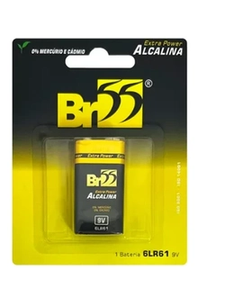 Bateria 9V BR55 c/ 1 unidades. Alcalina