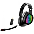 Headset Gamer Sem Fio Kalkan Ragnar 7.1 RGB Preto - KLK00025