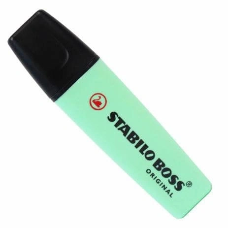 Pincel Marca Texto Verde Pastel - Stabilo Boss