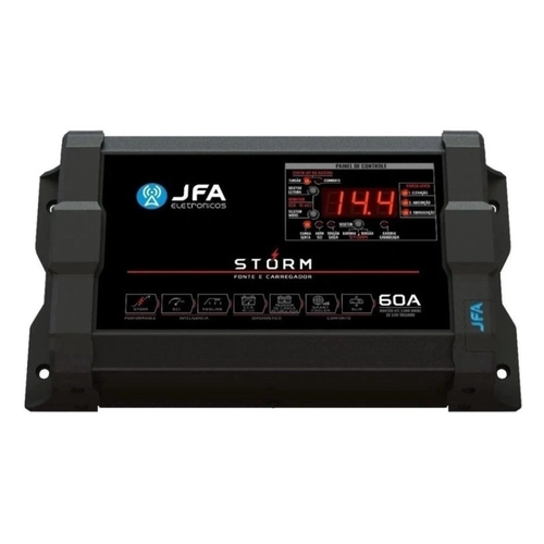 Fonte e Carregador De Bateria Jfa 60a Storm Plus Bivolt