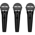 Kit Com 3 Microfone Dinâmico Cardióide Harmonics - Mdu101