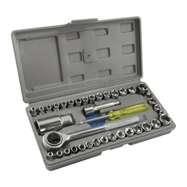 Jogo De Soquete Western Com Maleta 39 Pecas