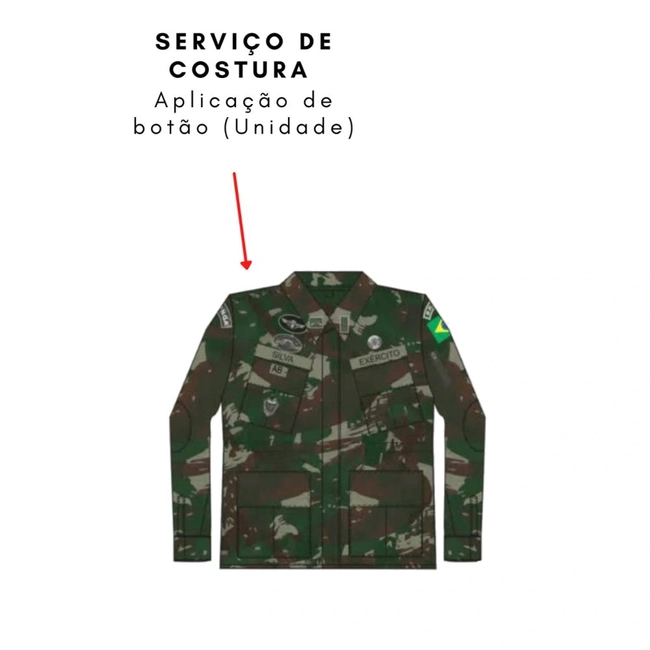 Serviço de Costura Aplicação de BOTÃO (Unidade)