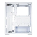 Gabinete Gamer K-mex Aquário Poseidon Branco CG-W1G4 Lateral Em Vidro Sem Fan - CGW1G4RH0010B0X