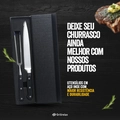 Kit Faca e Garfo Premium Forjado Aço Alta Qualidade Grillrelax