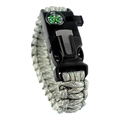 Pulseira Paracord c/ Bússola e Pederneira XGJ-04
