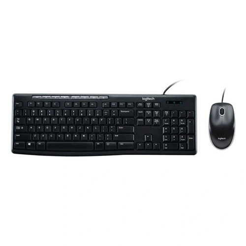 Kit Teclado e Mouse Logitech Mk200 Cinza Usb - 920-002718-c